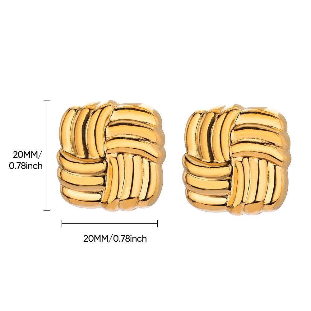 Irregular Butterfly Stainless Steel Stud Earrings For Women Gold Color Cute Wedding Aesthetic Geometric Earring Jewelry Gift Bff