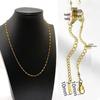 Gold-Plated Stainless Steel Cross Necklace – Women's Colorfast DIY Jewelry Chain, Fade-Resistant Accessories.