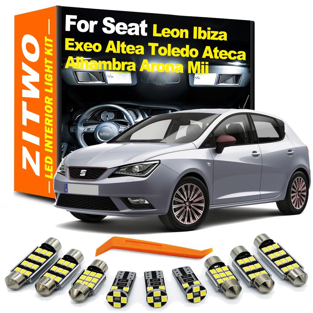 ZITWO Canbus LED Interior Light Kit For Seat Leon 1M 1P 5F Ibiza 6L 6J 6P Ateca Arona Exeo ST Altea Mii Toledo Alhambra Cordoba sfylr11