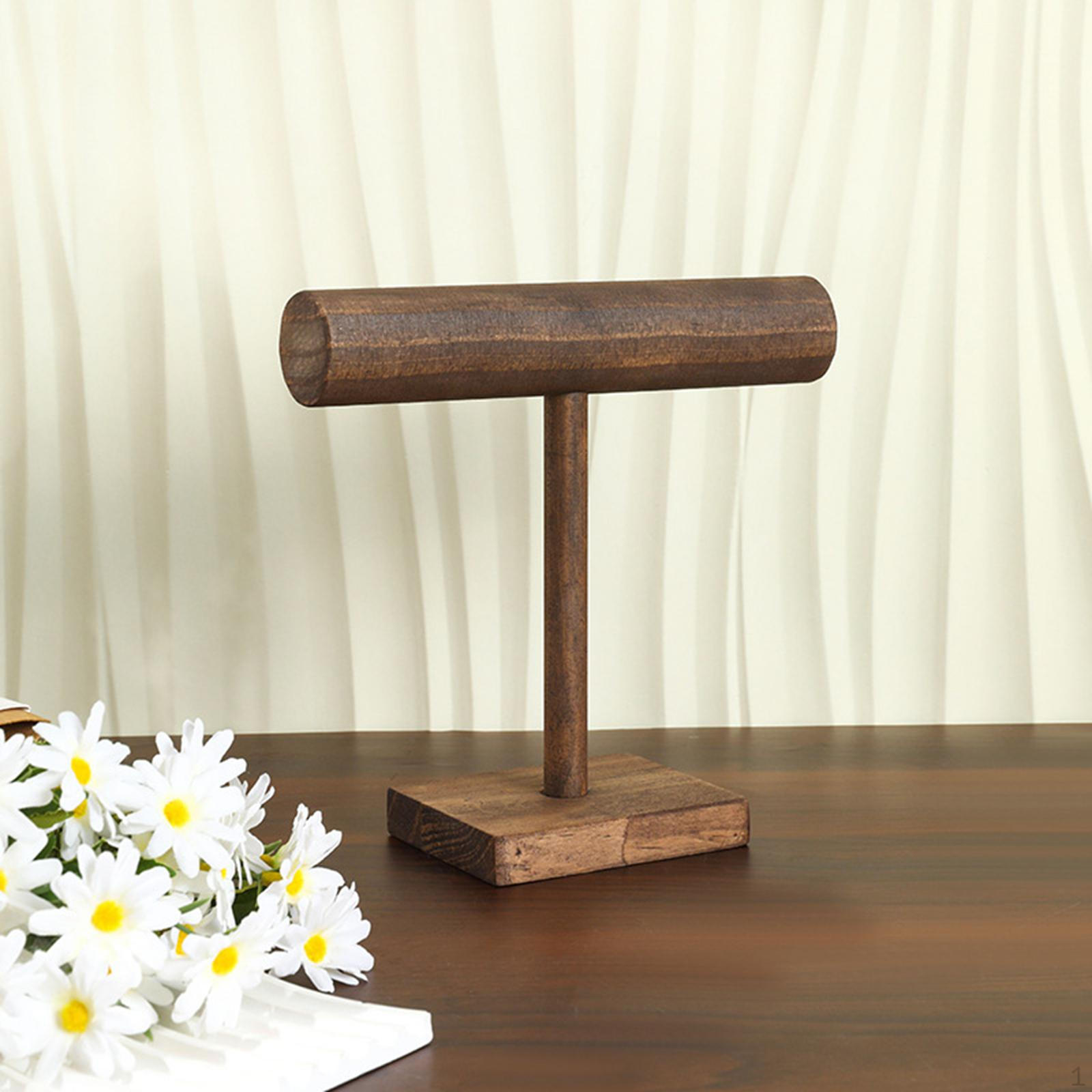 

Подставка для украшений Настольная витрина Деревянный декоративный органайзер Держатель для ожерелий для 20cmx20cm