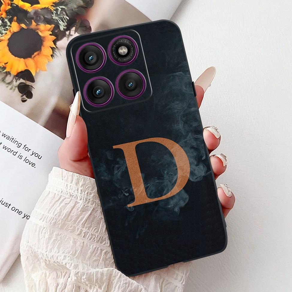 For Motorola Edge 60 Pro Case XT2507-1 Silicone Fashion Luxury A-Z Letters Shockproof Back Cover For Moto Edge 60Pro Phone Case