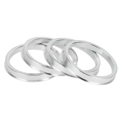 INFINAUTO Hub Centric Rings 63.3-mm Inner To 73.1mm Outside Diameter Vehicle Wheel Hub Rings Aluminum Alloy 4pcs