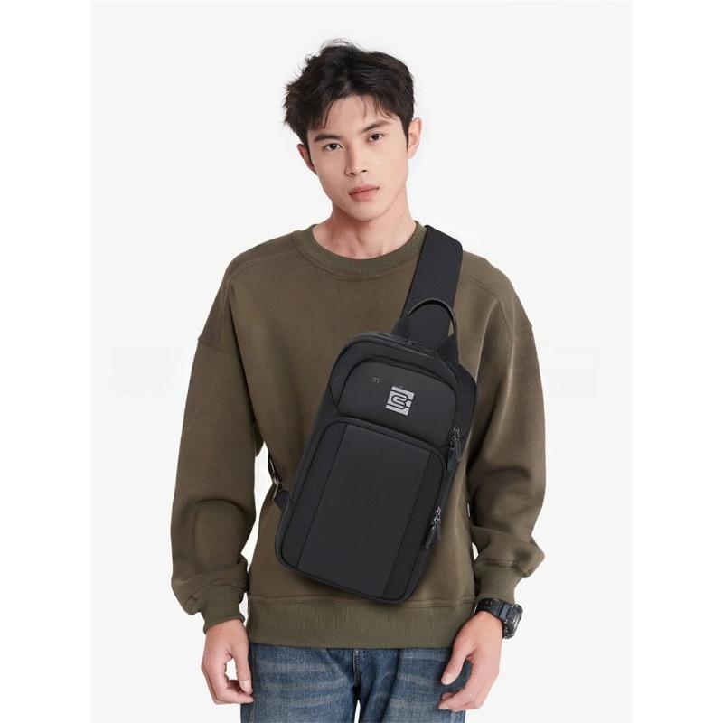 Waterproof Ox Cloth Men's Crossbody Bags oulder Bag Multi-Functional Busin Bag Small Chest Bag Wear-Resistant Bags