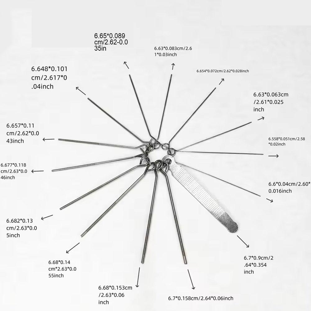 1set Guitar Repair Tools With 13pcs Luthier Tools Guitar Nut Repair Tools Slotting File Saw Rods Slot Filing Set Accessories