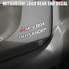 xksh2 ABS Letters Car Emblem Rear Trunk Badge Sticker Accessories For Mitsubishi 9 Ralliart X EX ASX L200 Colt Outlander Pajero Lancer