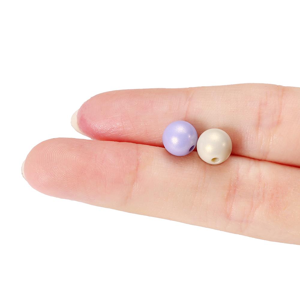 30-100Pcs/lot 6-12mm Round Acrylic Matte Beads Loose Spacer Beads For Necklace Bracelets DIY Jewelry Making Supplies Accessories