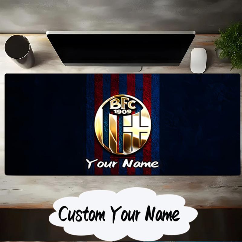 Custom Name Mouse pad Bologna Crest Design Mouse pad, Gaming Mouse Pad, keyboard pad, Desk Decor for computer notebook Fan Birthday Gift