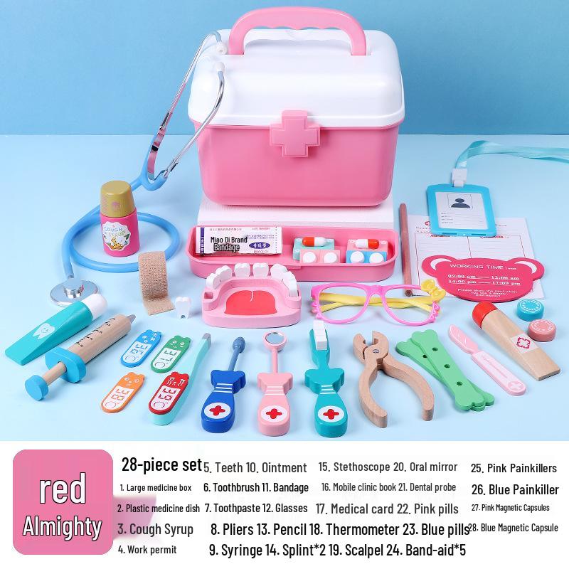 Educational Dollhouse and Hospital Playset for Toddlers and Kindergarten
