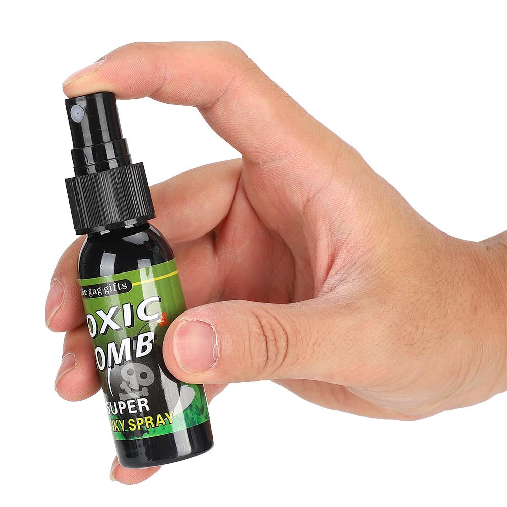 Halloween Prank Joke Toys Fart Odor Smelly Spray Bottle Props Gifts For Children KidGreen and Black