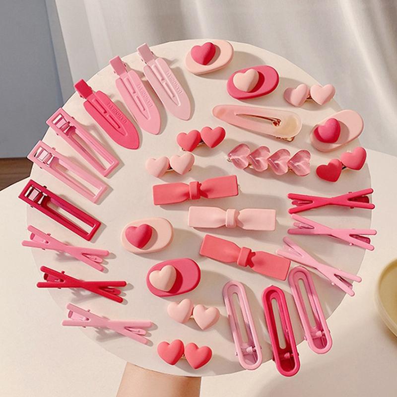 Süße, schöne rosa Dopamin-Haarspange für Frauen, Kawaii-Metall-Haarnadel, Mädchen-Haar-Accessoires, Pony, gebrochene Haarspangen, Seitenspangen