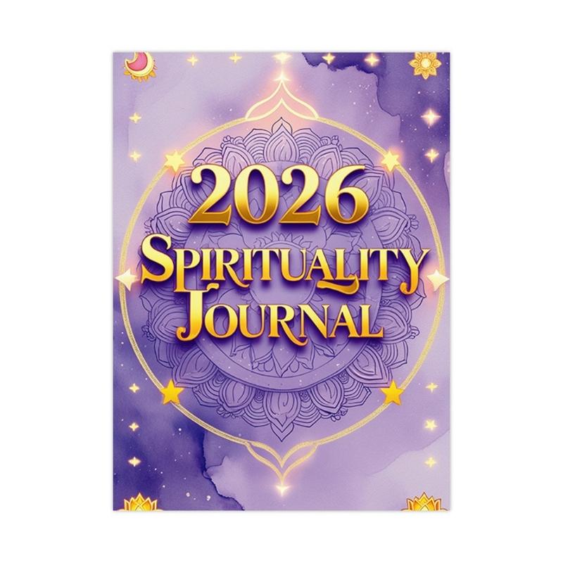 

2026 Spiritual Journal Daily Planner 68 Pages Wide Lined Mindfulness Tracking Notebook For Daily Planning 28.5x21cm 1