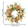 Summer Wreath Covered Outdoor Use Pink Rose Floral