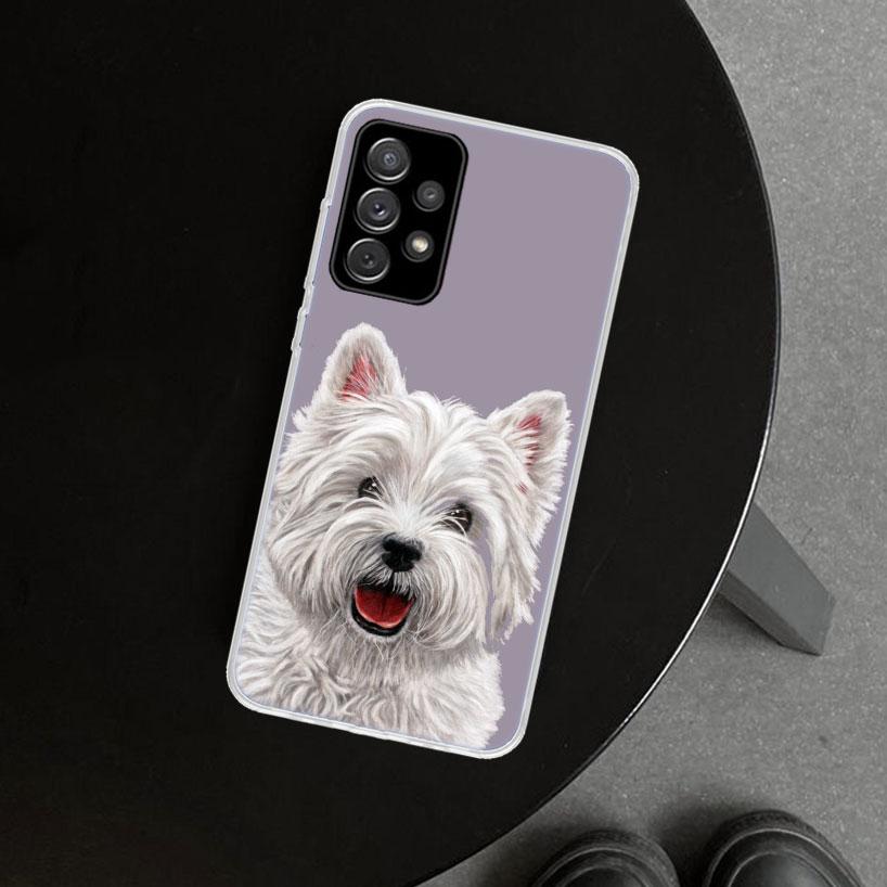 York Shire Terrier Dog Phone Case Cover For Samsung Galaxy A12 A22 A32 A52 A72 A02S A51 A50S A31 A20S A10S Note 20 Ultra 10 Plus
