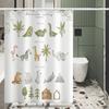Bathroom Thickened Waterproof Curtain Mildew Proof Shower Curtain Shower Partition Curtain Shower Curtain Bathroom Curtain Free Perforation