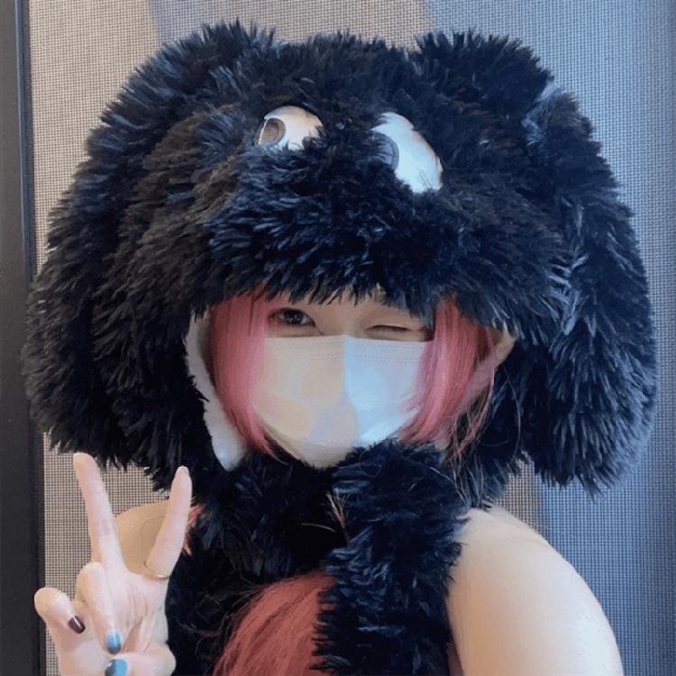 Adult Children Furry Ears Winter Hat Puppy Hat New Year Halloween Party