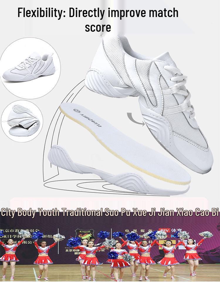 Yingrui Women's Aerobic Shoes: Soft Sole Cheerleading & Gymnastics Competition Shoes