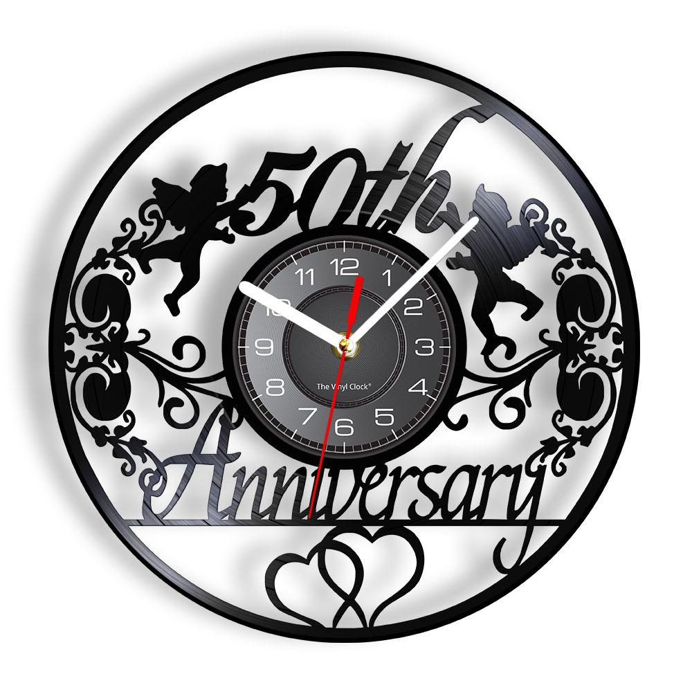 

Personalized One Year Wedding Anniversary Wall Clock 1st Anniversary Dating Marriage Gift For Him Her Custom Home Decor Clock
