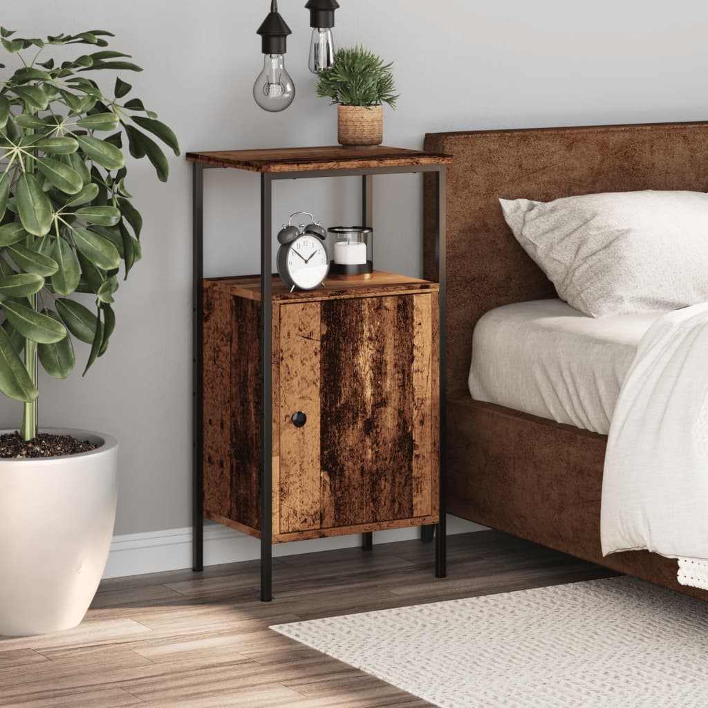 Nightstand Vintage Wood Look 41 x 31 x 80 cm Engineered Wood