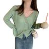 White Ice Silk Knit Cardigan - Sun Protection Camisole Cover-up for Women, Summer 2024