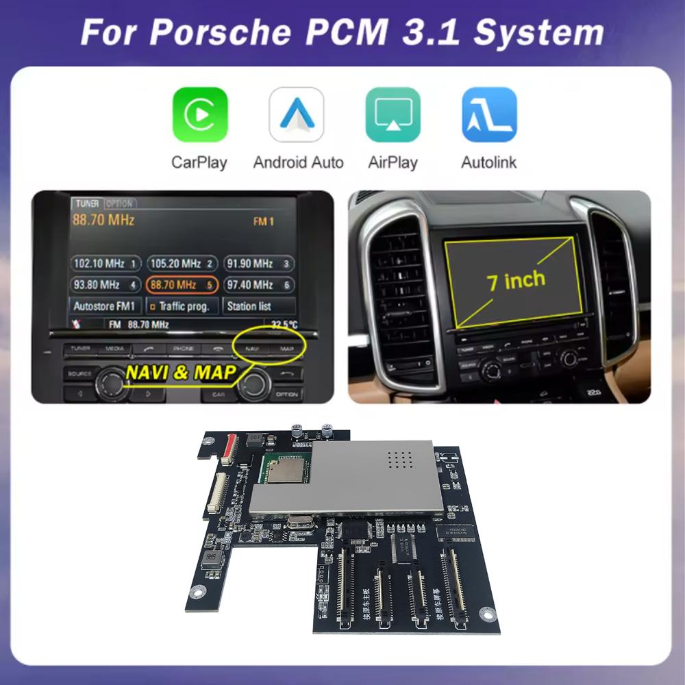 Беспроводной модуль Carplay Android Auto для Porsche PCM3.1 Panamera Cayenne Cayman Macan 911, комплект для модернизации, декодер.