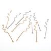 10Pcs/Set Copper Curve Connecting Rod Charms Diy Making Earrings Jewelry Crafts