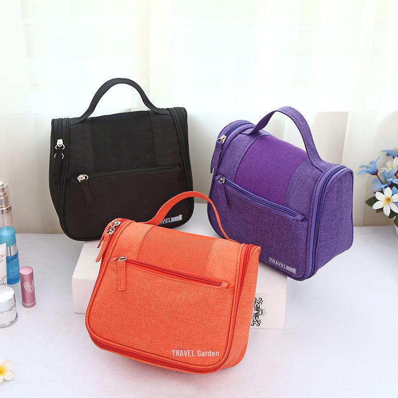 Runhui Solid Color Travel Cosmetic Bag