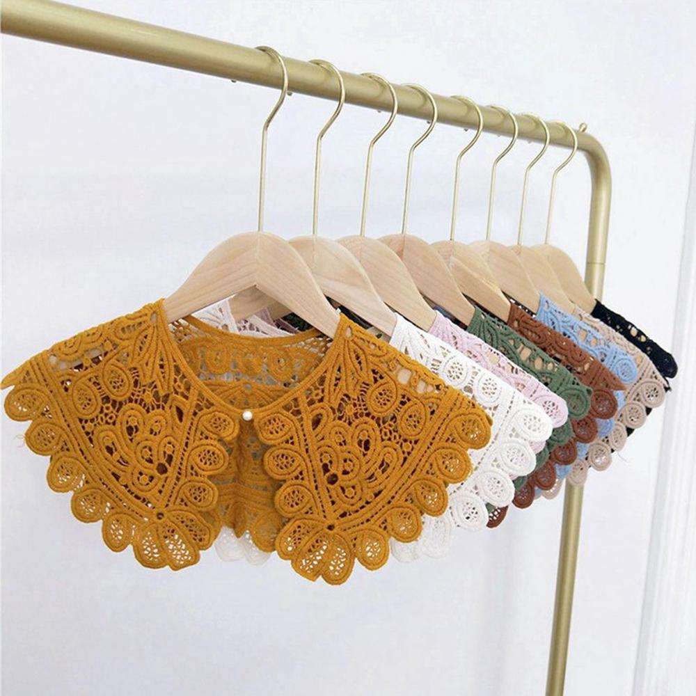 Hohle Baumwolle für Damen Damenbekleidung Nähen Schal Applikation Falscher Kragen Spitze Ausschnitt Kleidung Dekoration Abnehmbarer Kragen