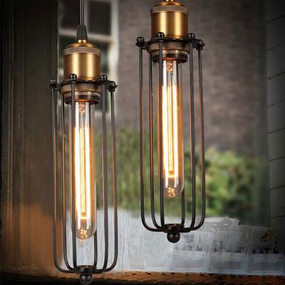 Industrial Style Creative Restaurant Small Chandelier American Retro Iron Bar Table Cafe Internet Cafe Box Industrial Style Lamp