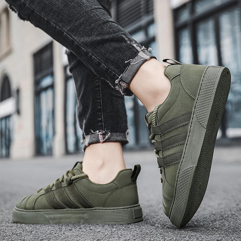 Shell head trendy men's shoes spring 2025 new street shooting comfortable trend versatile Internet celebrity explosion casual skateboard shoes