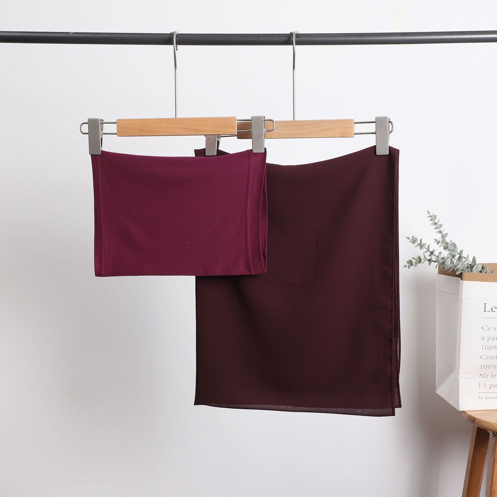 

Комплект из 2 предметов: шифоновый хиджаб, подходящий под шапку, шифоновый шарф с подходящим подшлемником, шали, шарфы, платок, повязки на голову для женщин