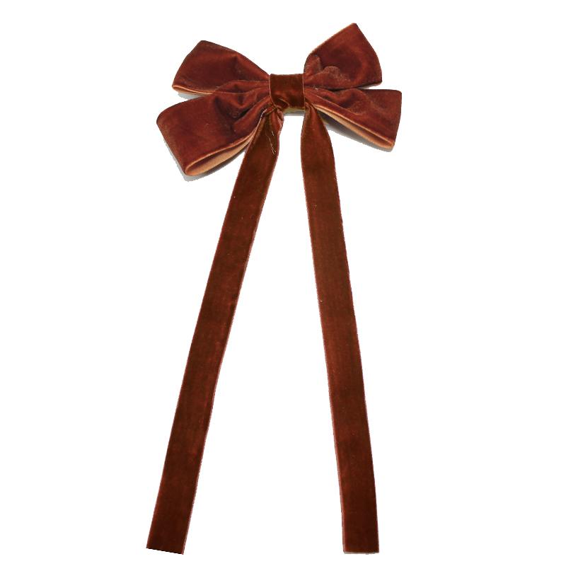 Lystrfac Velvet Bow Long Ribbon Hair Ring Hair Rope Headdress Sweet Girls Hairclip for Women Hairpin Hairgrips Hair Accessories