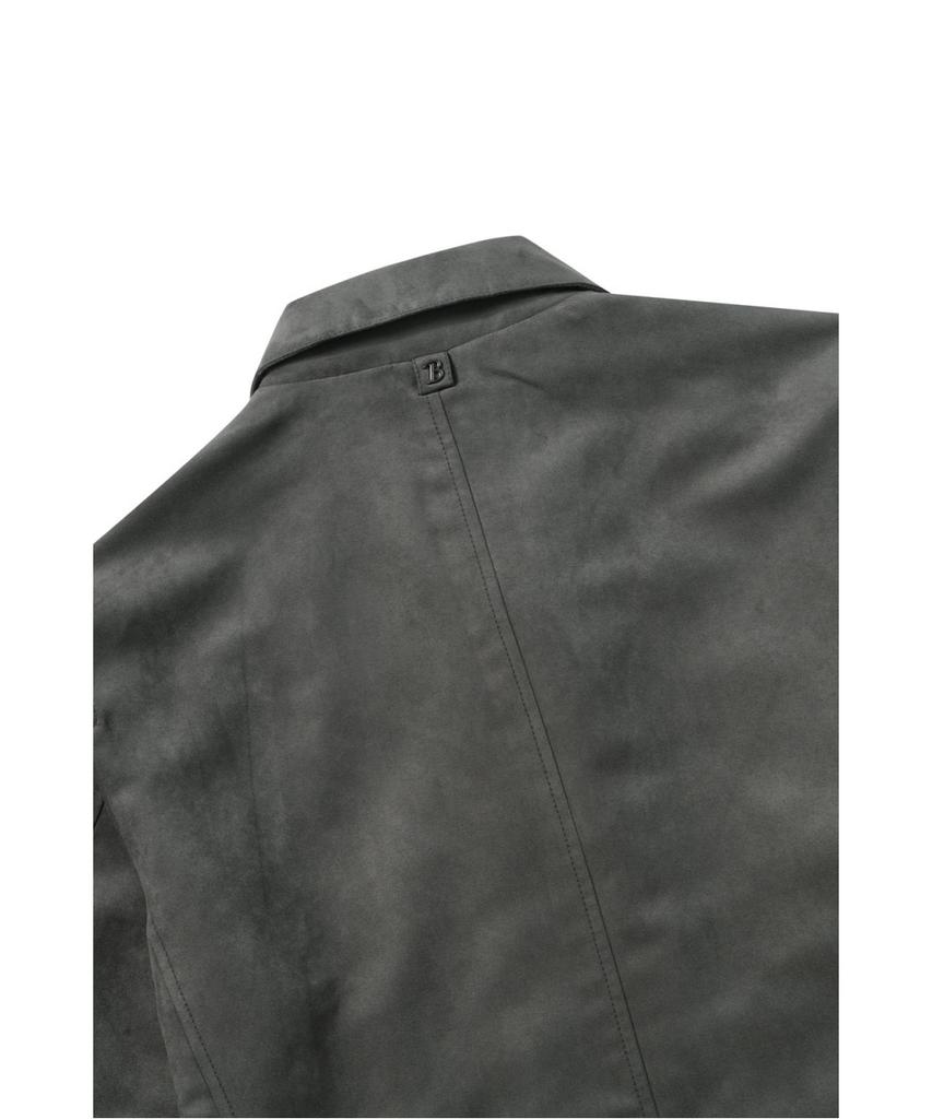 Brentwood [Ferry Jacket] Faux Suede Trucker Bruas26151Gyx
