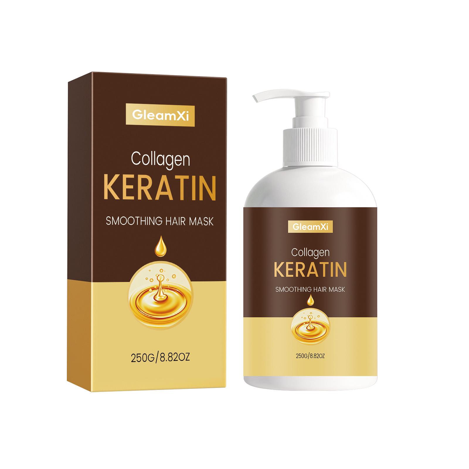 GleamXi Collagen Hair Mask: Gentle Moisturizing & Smoothing Daily Hair Care.