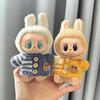 For 15-17 Cm V1v2 Labubu Clothes Outfit Labubu Sitting Party Bear Label Scarf Hat Bag Dolls Accessories Cute Decoration