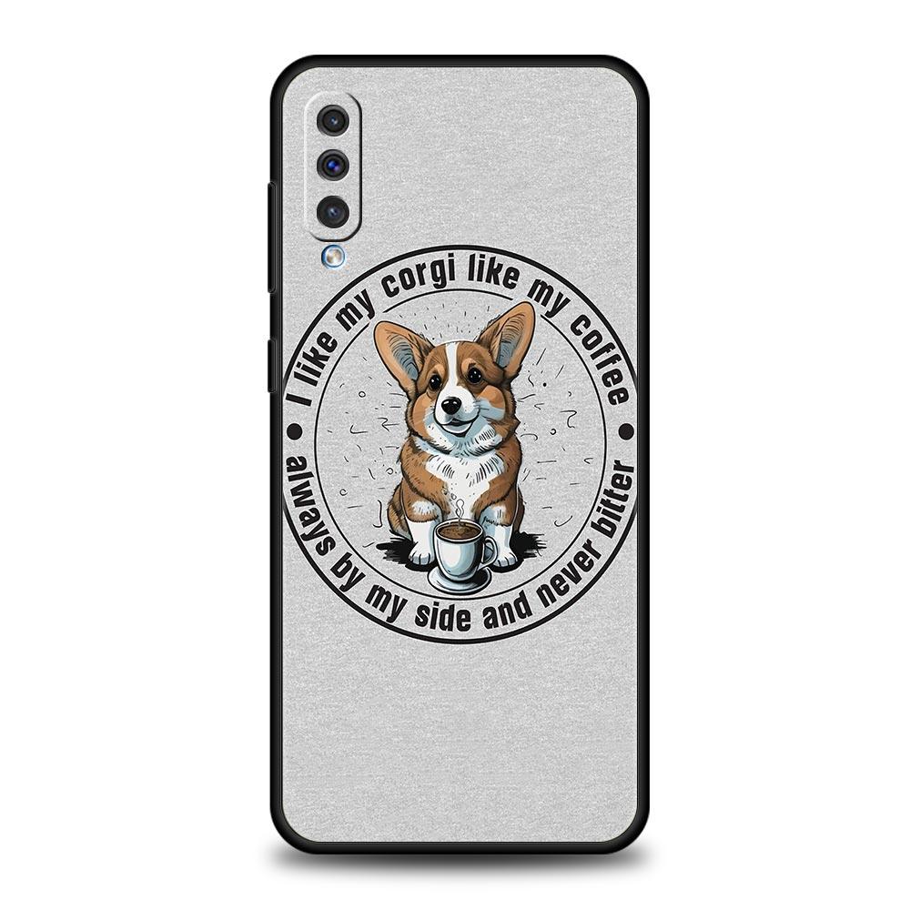 Cute Corgi Dog Phone Case for Samsung Galaxy A56 A36 A26 A16 A34 A24 A42 A22 A20 A12 A40 A30 A10 5G Soft TPU Cover Shell Fundas