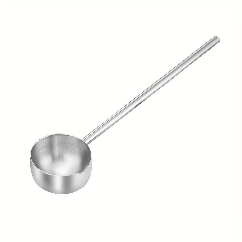 1PC Stainless Steel Long Handle Spoon - Durable Kitchen Spoon for Sauces, Seasonings and Hot Oils, A Must-have Cooking Tool for Home Cooks