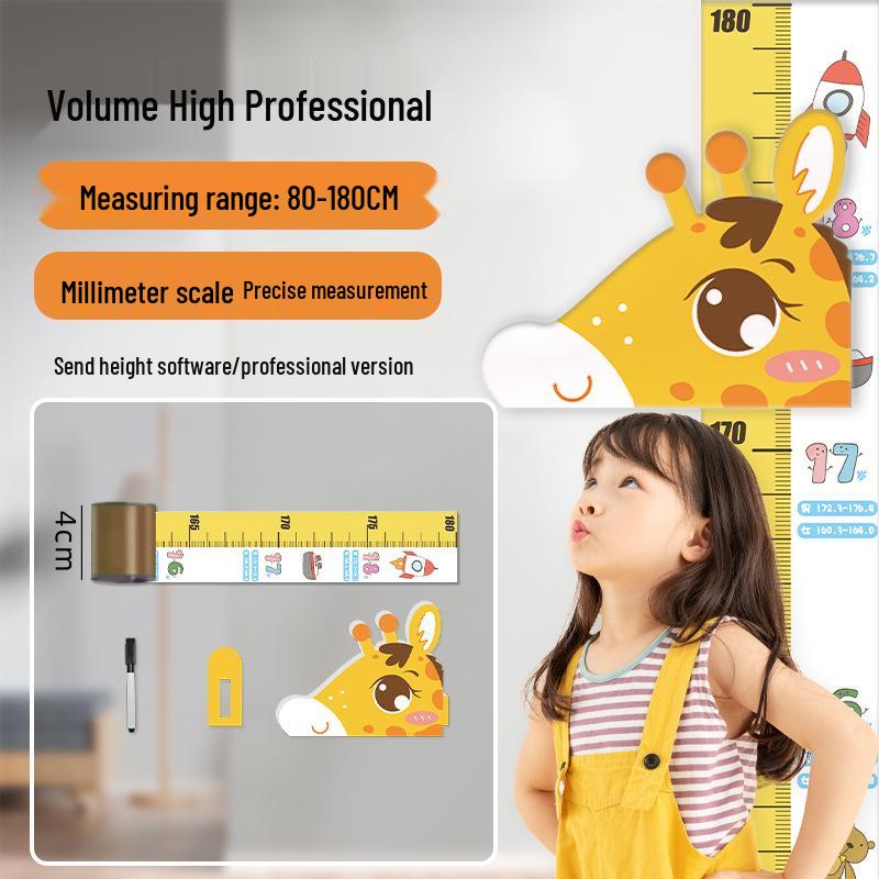 3D Giraffe EVA Magnetic Height Chart for Children's Room