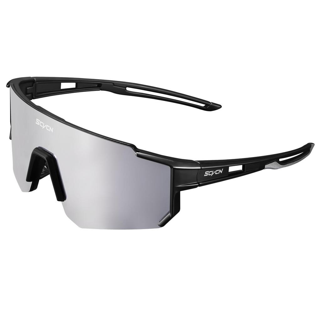 SCVCN Unisex Outdoor Cycling Sunglasses: Windproof & Sandproof One-Piece, Sporty Design
