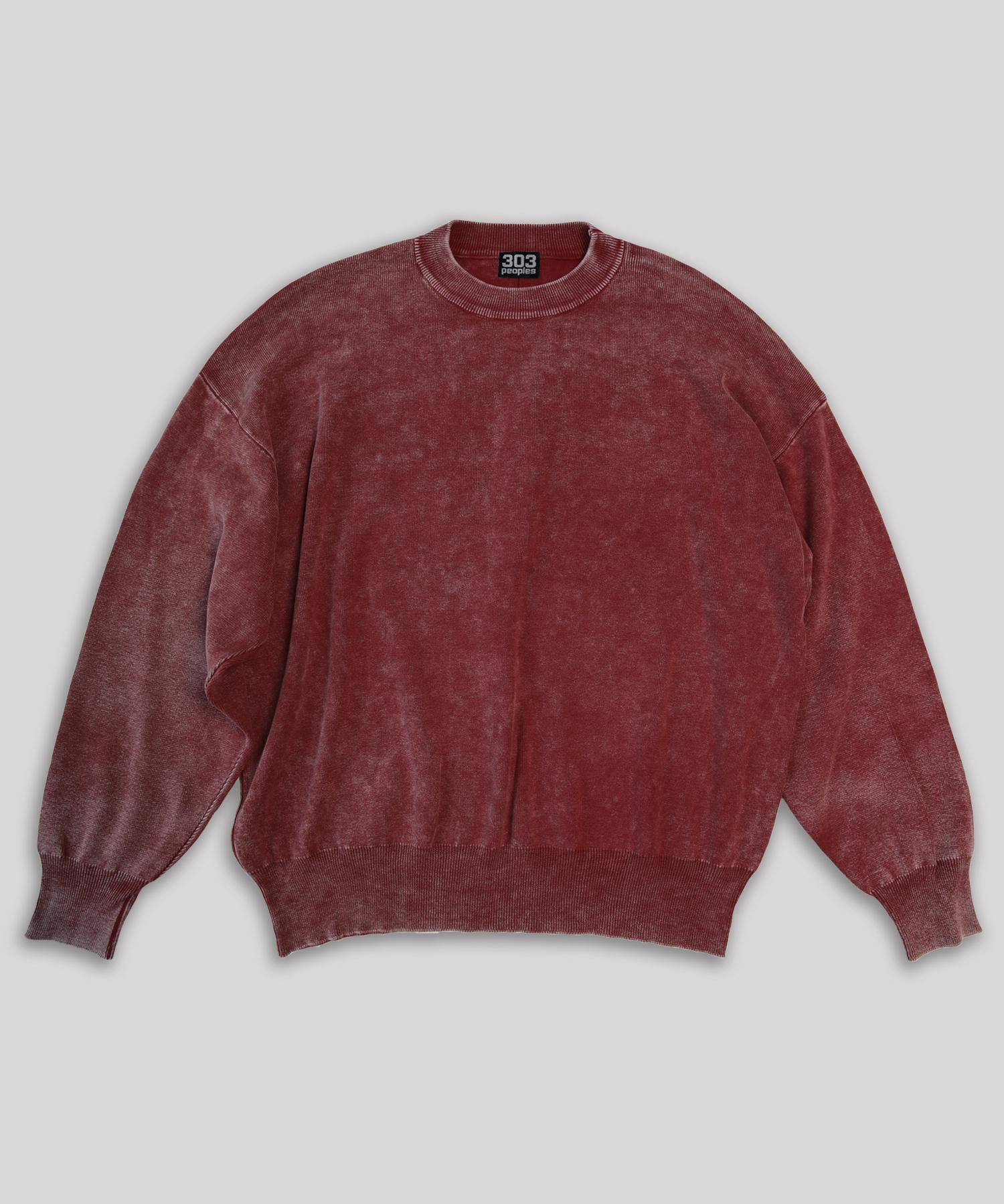 303 Peoples Stone Pigment Round Cut Knit Red Free