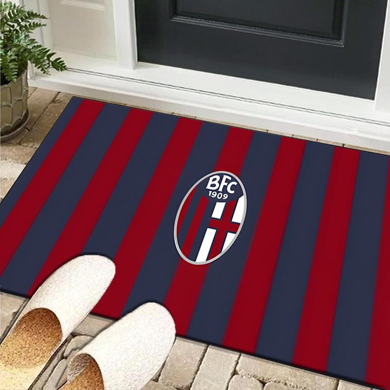 1PC rug Bologna Crest Design Carpet, Chair Rug,Area Rug for Office Bedroom living rooms bedroom, Doormat decor Christmas fan gifts