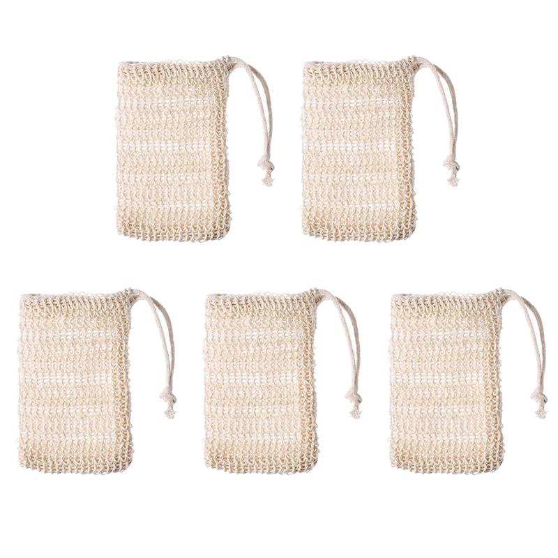 

1/5 шт., сумка для мыла для душа, вспенивающаяся сетка, отшелушивающий держатель для мыла для ванны и душа 5PCS