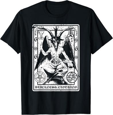 Baphomet Shirt Satanische dunkle Kunst Böse 666 Unisex T-Shirt