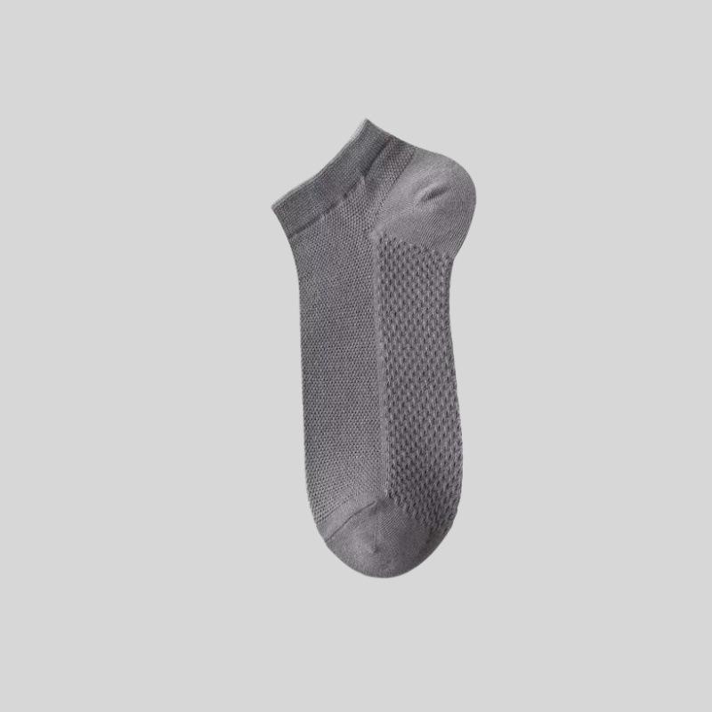 5 Pairs of Men's Summer Pure Cotton Anti Odor Sweat Absorbing Massage Bottom Do Not Drop with Thin Cotton Socks