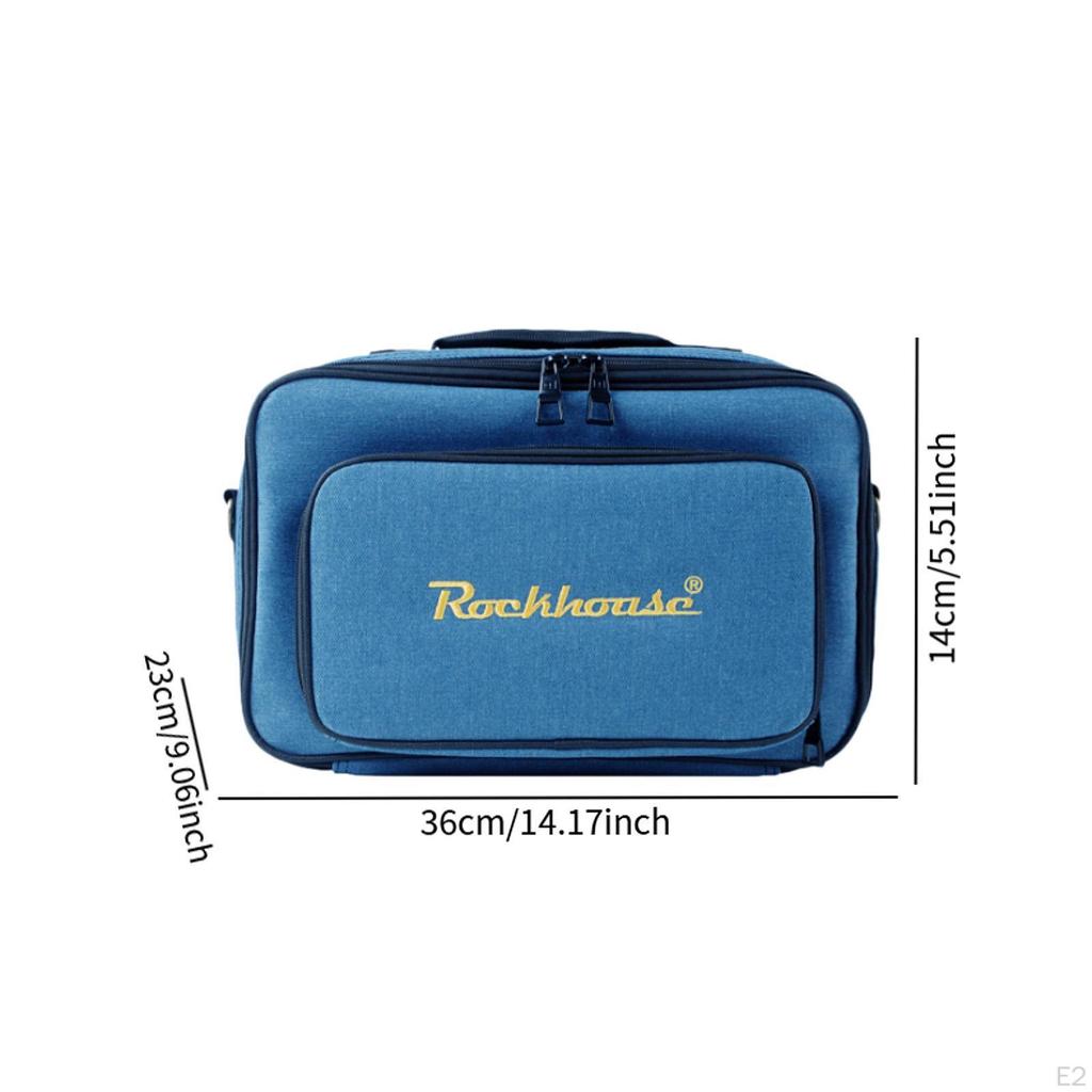 Guitar Effects Pedal Board Bag Case Organizer for Daily Transport