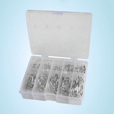 100Pcs High Carbon Steel Fishing Hooks Mixed Size 3#-12# Barbed Jig Hook Carp Fishing Jig Head Fly Fishing Accessories