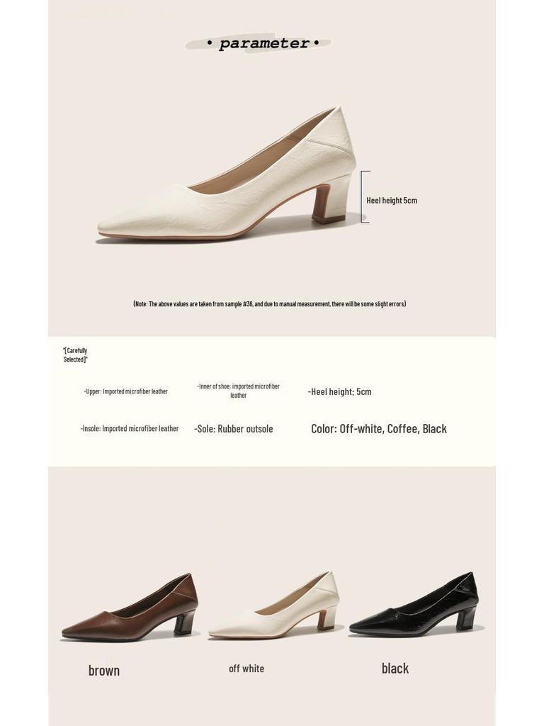 BEIJIANI Sheepskin Chunky Heel Women's Professional High Heels with Convertible Heel Option