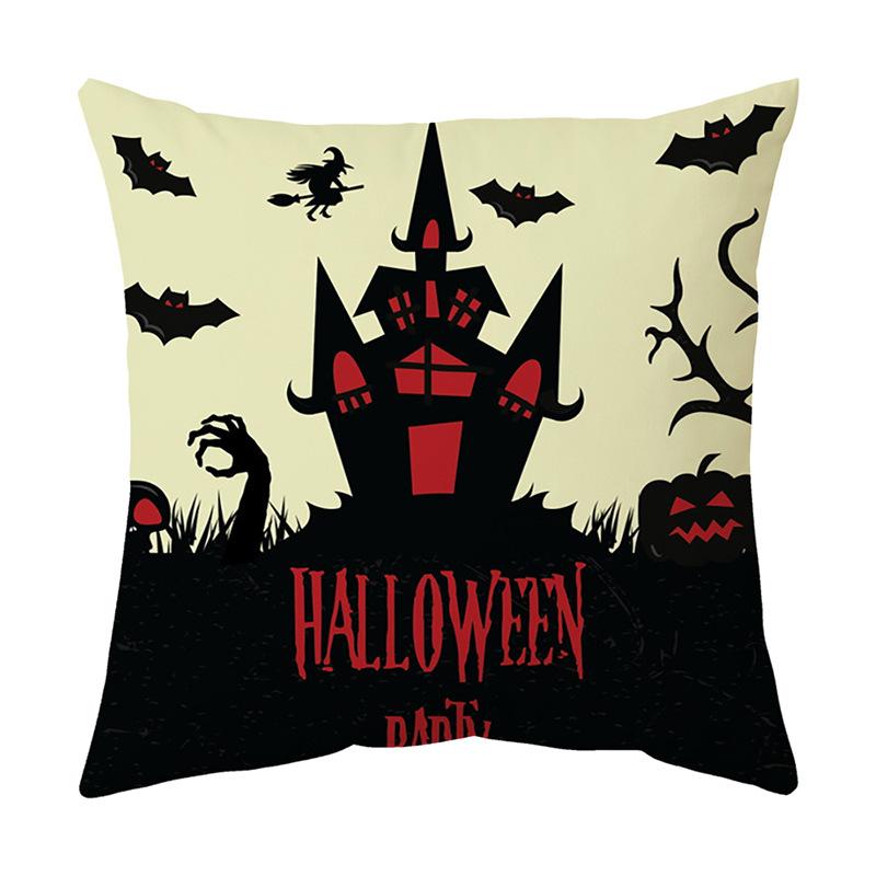 Halloween Series Pumpkin Cushion Pillow Cover Printed Pillow Cover Cushion Cover Holiday Gift