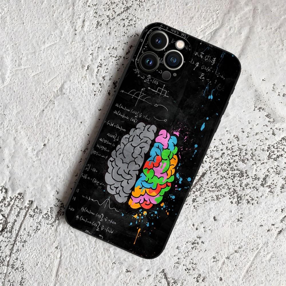 Psychologe Beruf Psychologie Handyhülle für iPhone 15 14 13 12 11 Pro Max Xr X Xs Mini 8 Plus SE 2022 Schwarz Weiches Silikon