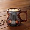 Ceramics Musical Instrument Coffee Mug Guitar Pattern Handcrafted Coffee Cup Durable Guitar Shaped Desktop Ornament Drinkware