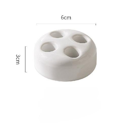 Kreatywny łazienkowy ceramiczny uchwyt na szczoteczki do zębów przenośny Mini Macaron Colors stojak na szczotki półka podstawa rama regał magazynowy narzędzie łazienkowe